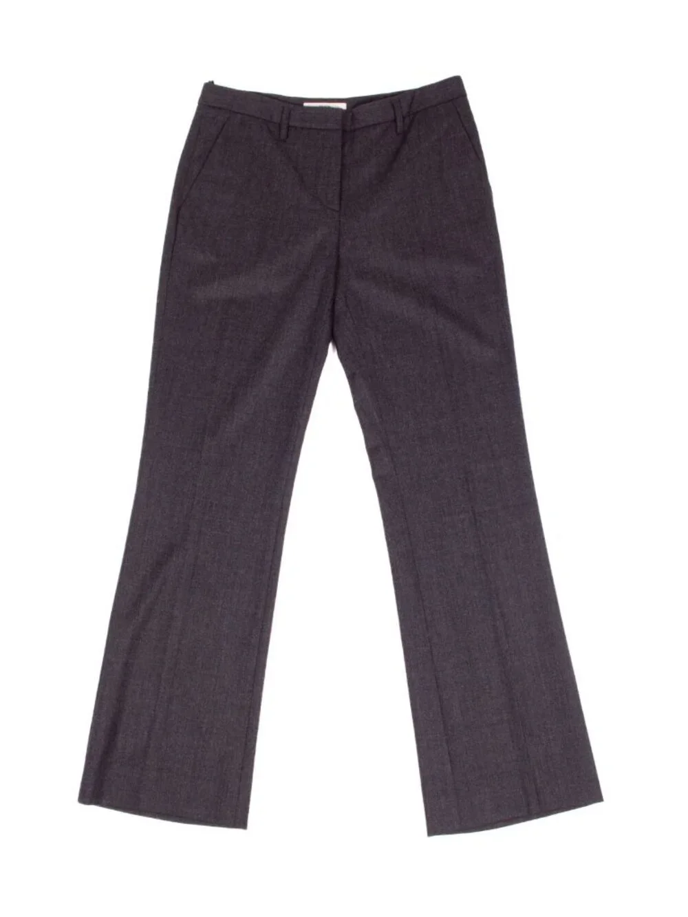 PRADA GREY WOOL PANTS TROUSERS